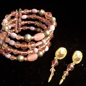 Bracelet set with earrings
